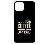 Impulsado por café y papel de copia asistente de profesor paraeducador Carcasa para iPhone 13