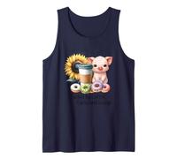 Impulsado por carbohidratos de café y donas de Cerdo chismoso Camiseta sin Mangas