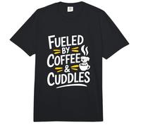 Impulsado por Coffee & Cuddles Amante de los Perros Amante del Café Comfort Colors Adult Heavyweight T-Shirt