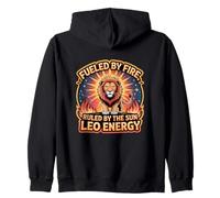 Impulsado por el fuego gobernado por Sun Powerful Leo Season Astrology Sudadera con Capucha