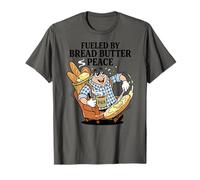 Impulsado por el Humor de panadería Francesa de la Paz de la Mantequilla de Pan Camiseta