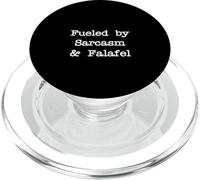 Impulsado por el Sarcasmo y Falafel Comida Divertida de Oriente Medio PopSockets PopGrip para MagSafe