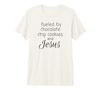 Impulsado por Galletas con chispas de Chocolate y Jesús Camiseta Premium