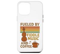 Impulsado por la música de violín y el café Bluegrass y Amante del café Carcasa para iPhone 12 Pro MAX