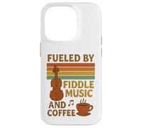 Impulsado por la música de violín y el café Bluegrass y Amante del café Carcasa para iPhone 14 Pro