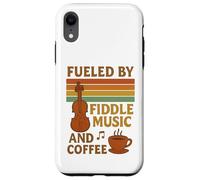 Impulsado por la música de violín y el café Bluegrass y Amante del café Carcasa para iPhone XR