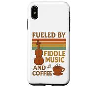 Impulsado por la música de violín y el café Bluegrass y Amante del café Carcasa para iPhone XS MAX
