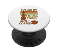 Impulsado por la música de violín y el café Bluegrass y Amante del café PopSockets PopGrip Adhesivo