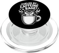 Impulsado por la rabia de la cafeína, búho divertido y café PopSockets PopGrip para MagSafe