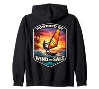 Impulsado por Wind and Salt Windfurfer Windsurfing Lover Joke Sudadera con Capucha