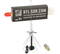 Impulsfoto RTL-SDR Blog V4 (R828D) + Antena SKYSCAN para escáner de escritorio (25-2000 MHz) - Kit completo de banda ancha para recepción HF/VHF/UHF