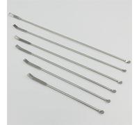 Impulsor de pala para máquina, Raspador de cuchara con varilla agitadora superior laboratorio acero inoxidable, paquete 10, 12,5-25cm(45cm)