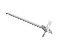 Impulsor de pala para máquina, Varilla agitadora aérea, hélice de cuatro palas acero inoxidable 304, varios tamaños(70mm blade with rod)