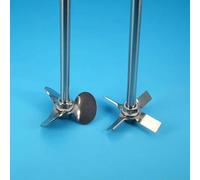 Impulsores de tres palas/cruzadas de acero inoxidable de 40 mm-120 mm con cuchillas y ejes de 45° for equipos de mezcla de laboratorio - 1 juego(80x8x300mm Type-1)