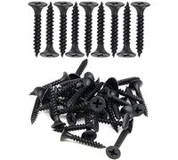 IMScrews 100 tornillos de cabeza plana de 15,2 x 2,5 cm, tornillos Phillips, rosca fina, punta afilada, tornillos para madera, kit surtido, acero al carbono, 1022A, fosfato negro
