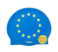 IMSPIRA Gorro Natacion Silicona Adulto Nino Union Europea Bandera Europa Gorro Piscina Unisex Entrenamiento intensivo Gorros Piscina Divertidos Waterpolo aquagym Accesorios mar Lago travesia