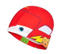 IMSPIRA Gorro Piscina Niño Infantil S Tela Rojo Gorra Natacion PBT Coches Animacion Accesorios Piscina Nadar Secado Rapido Gorro Piscina Niño Divertido Aquagym Hombre Mujer Niños Aprender Nadar