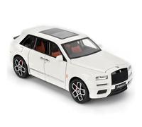 imtfzct 1/24 Rolls Royce Cullinan Alloy - Modelo de coche de juguete para coleccionar, regalo para niños, coche de juguete con función de sonido y luz y función de retroceso (blanco)