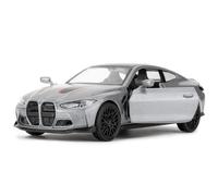 imtfzct 1/36 BMW M4 CSL modelo de coche de aleación de zinc, devuelve la función de tracción del coche de juguete, puede abrir la puerta, juguete de ocio, regalos de coche para niños y niñas (gris)