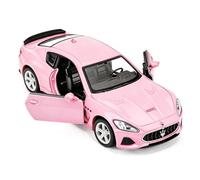 imtfzct 1/36 Escala Maserati GT Casting Car Model, Coche de juguete de aleación de zinc para niños, coche de juguete para niños pequeños, niños, niñas, regalo (rosa