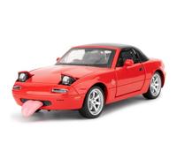 imtfzct Mazda Miata MX-5 1/32 - Coche de juguete con sonido y luz, adecuado para niños de 4 a 7 años, coche de juguete coleccionable (rojo)