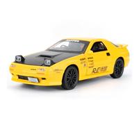 imtfzct Mazda RX7 1/32 - Coche de juguete de aluminio fundido a presión, modelo de juguete para coleccionar, coche de juguete con función de sonido y luz y función de tirón trasero, regalo para niños