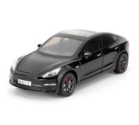 imtfzct Tesla Model 3 - Coche de juguete de aleación de fundición 1/24 con función de sonido y luz y función de retroceso, puede abrir la puerta, diseño de coche coleccionable, regalo para niños