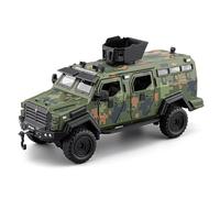 imtfzct Vehículo blindado Sabeltiger a escala 1:32 con efectos de sonido y luz, función de tirón y puertas abiertas, detalles realistas para coleccionistas y como regalo, color verde
