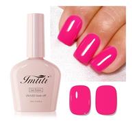 Imtiti Esmalte de uñas de gel rosa, 1 pieza Jelly Rose Red Soak Off UV LED Gel Esmalte de uñas de larga duración Arte de uñas manicura salón DIY en casa para primavera y verano (0,34 Fl Oz-953)