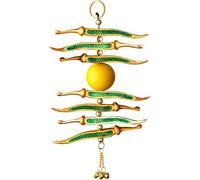 IMTRA FASHION Colgante De Pared De Limón Y Chile 1 Pieza Nimbu Mirchi De Metal para Puerta para Proteger del Mal De Ojo Decoración Tradicional para El Hogar.
