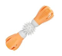 Imtrub Bite And Brush - Juguete para perro, cepillo de dientes con mancuernas para perro, juguete interactivo para mordeduras y cepillos, juguetes masticables de goma resistente para dentición para