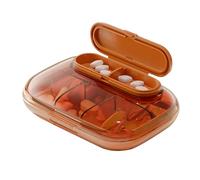 Imtrub Caja organizadora de pastillas hermética,Organizador de pastillas de viaje,Organizador de medicina de viaje | Organizador de medicamentos portátil, organizador de pastillas para medicamentos