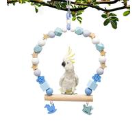 Imtrub Columpio de perca para pájaros, juguete de soporte para loros, juguetes de jaula para periquitos, periquitos, conure, cacatúa, Mynah, pájaros del amor, pinzones