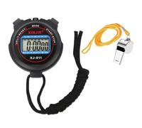 Imtrub Cronómetro Deportivo Digital con Silbato de Acero Inoxidable, Pantalla LCD Adecuada para Entrenadores, árbitros, fútbol, Baloncesto, Correr, Nadar, Hacer Ejercicio y más
