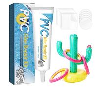 Imtrub Juego de parches para colchones de aire | Kit de reparación de piscina transparente, a prueba de fugas, kit de mantenimiento hermético para piscinas de PVC, flotadores, castillos hinchables,