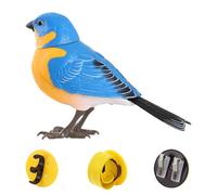 Imtrub Juguete De Pájaro para Niños - Pájaro Eléctrico Cantor,Juguete Interactivo Sensorial Realista para Decoración de Escritorio Biblioteca Centro de Actividades Sala