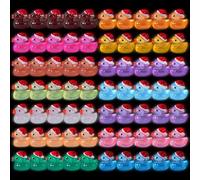Imtrub Mini Patos Luminosos - Figuras de Pato duraderas Que Brillan en la Oscuridad, 70 Piezas | Suficientes Luminosos DIY Mini Patos de Resina Regalo para Amigos colegas Familia