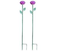 Imtrub para pájaros con estaca de Flores, para pájaros | Estación de para pájaros al Aire Libre | al Aire Libre para pájaros a Prueba de Ardillas, observador de Aves Silvestres para Patio, Patio