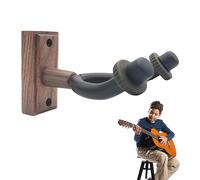 Imtrub Percha para Guitarra | Montaje en Pared para bajo - La Pared con Este exhibición Montaje en Pared Guitarra con Base Madera Antideslizante para Guitarras
