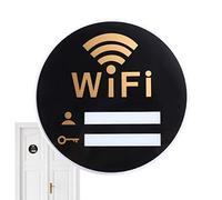 Imtrub Señal de Pizarra WiFi, señal WiFi autoadhesiva, señal WiFi para Invitados, Resistente al Desgaste, señal acrílica con Resistencia a caídas para Cine Comedor