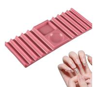Imtrub Soporte para Pinceles de Manicurista - Organizador Doble Cabezal | Bandejita y Estante de Escritorio para las Uñitas,Exposición y Orden para Técnicas Principiantes