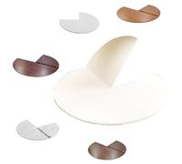 IMUNKT 120/130/140/160/180cm Solo Tablero De Mesa Plegable Redondo, Gran Tablero De Mesa De Madera Extensible Portátil, Sin Patas, Ahorro De Espacio(White,200cm/79")