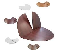 IMUNKT 120/130/140/160/180cm Solo Tablero De Mesa Plegable Redondo, Gran Tablero De Mesa De Madera Extensible Portátil, Sin Patas, Ahorro De Espacio(Red sandalwood,120cm/47")