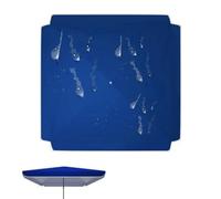 IMUNKT 250cmx250cm Cuadrada Tela Sombrilla De Repuesto, Toldo De Recambio para Sombrilla De Terraza, 4 Varillas Cubierta De Recambio Protección UV(Blue,200x200cm(6.5x6.5ft))