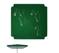 IMUNKT 250cmx250cm Cuadrada Tela Sombrilla De Repuesto, Toldo De Recambio para Sombrilla De Terraza, 4 Varillas Cubierta De Recambio Protección UV(Green,200x200cm(6.5x6.5ft))