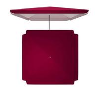 IMUNKT 250x250cm Toldo De Recambio Para Sombrilla Cuadrada, Cubierta De Recambio Para Sombrilla De Jardín/Mercado/Playa, 300x300cm 200x200cm Toldo De Recambio Impermeable UV30+(Burgundy,250x320cm/8.2x