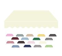 IMUNKT 3.5x3m Tela De Repuesto para Toldo Exterior Retráctil, Lona Recambio para Toldo, Tela De Toldo De Recambio, Estructura No Incluida(Beige)