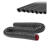 IMUNKT Coche Manguera De Admisión Flexible Silicona Conductos De Aire Negro 51/55/63/102mm Tubo Admisión Aire Capó Auto Resistente Al Calor Tubo Filtro Flexible(4m/13.1ft,127mm-5")