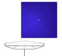 IMUNKT Cuadrada Rectangular Toldo De Parasol De Recambio, Cubierta De Repuesto para Sombrilla De Mercado, 300x300 250x250 200x200cm, Tela Oxford Doble Impermeable(Blue,300x300cm/9.8x9.8ft)