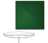 IMUNKT Cuadrada Rectangular Toldo De Parasol De Recambio, Cubierta De Repuesto para Sombrilla De Mercado, 300x300 250x250 200x200cm, Tela Oxford Doble Impermeable(Green,300x300cm/9.8x9.8ft)